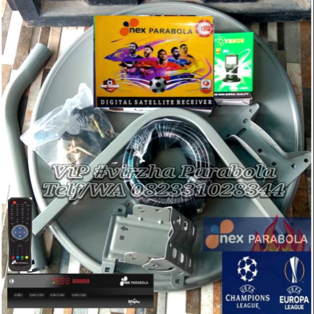 PAKET LENGKAP PARABOLA MINI KU BAND NEX PARABOLA FULL HD