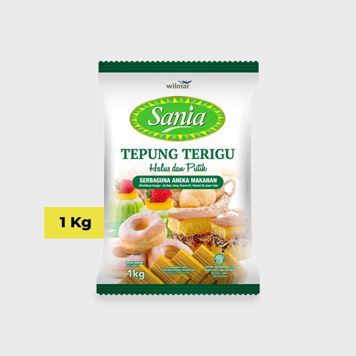 

Tepung Terigu Sania/Tepung Protein Sedang/All Purpose Flour/Medium Flour 1 Kg