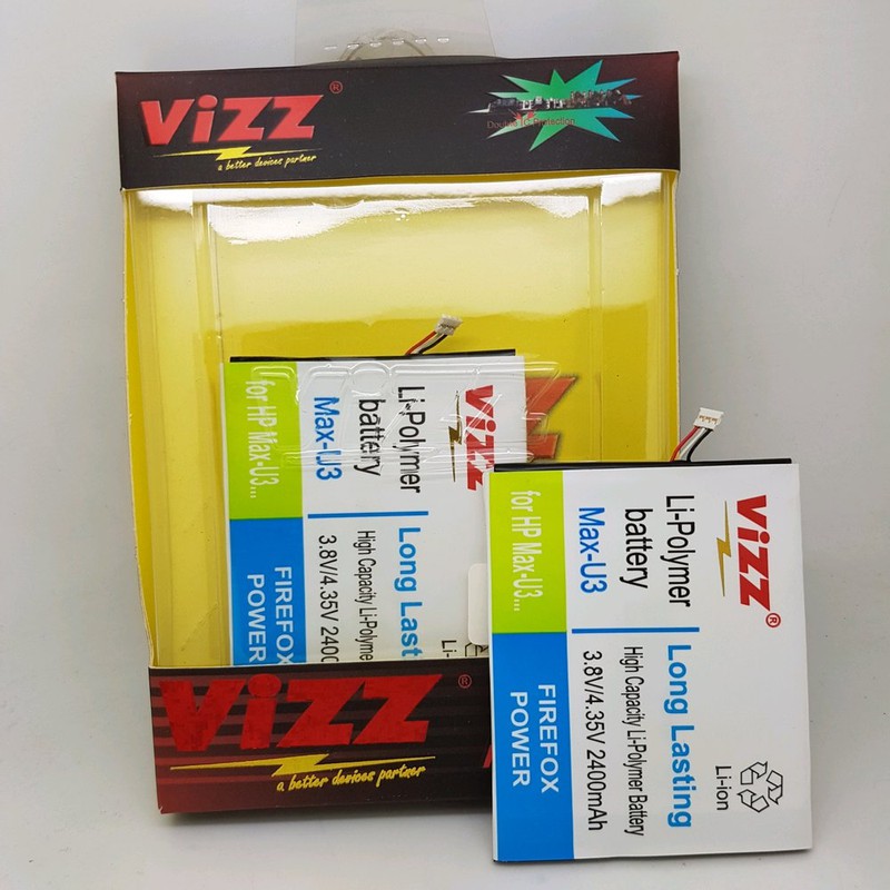 Vizz Double Power Batt Batre Baterai Vizz Smartfren Andromax U3 Max-U3 BP4QI BP-4Q-I i7C