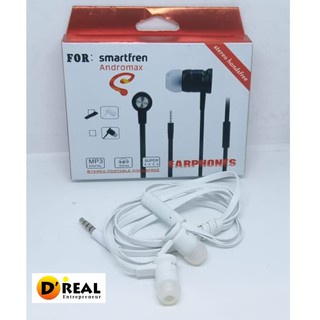 Smartfren Andromax Headset Full Bass / Earphone Jack 3.5mm