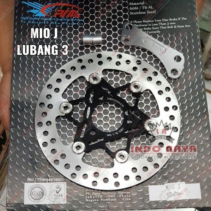 Piringan cakram disc psm racing mio j fino x ride lubang 3 220mm +brek