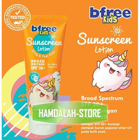 Sunscreen Bfree Kids Sunscreen Bfree Sunblock Anak Bfree Sunscreen Anak Bfree Kids Suncreen Lotion B