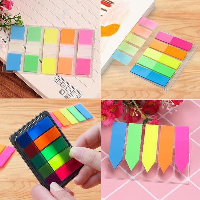 

BEST SELLER HL 100Pcs Stiker Kertas Memo Index untuk Pembatas Buku TERJAMIN