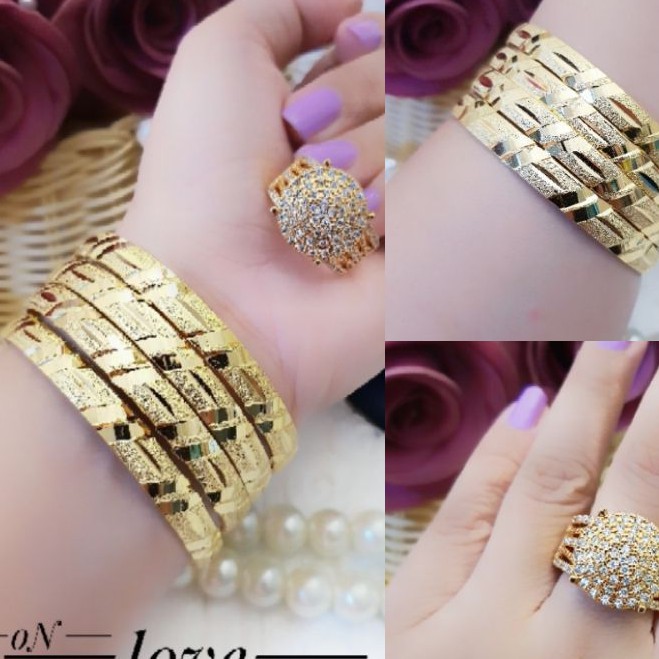 Perhiasan Set Gelang dan Cincin Terlaris G333