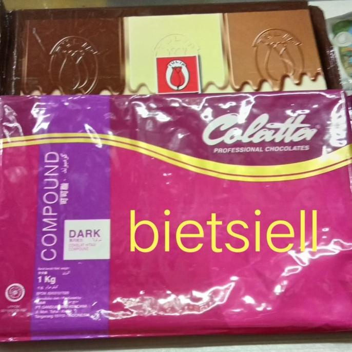 

colatta dark chocolate compound coklat blok 1 kg/1000 gr PRODUK TERBATAS Kode 32