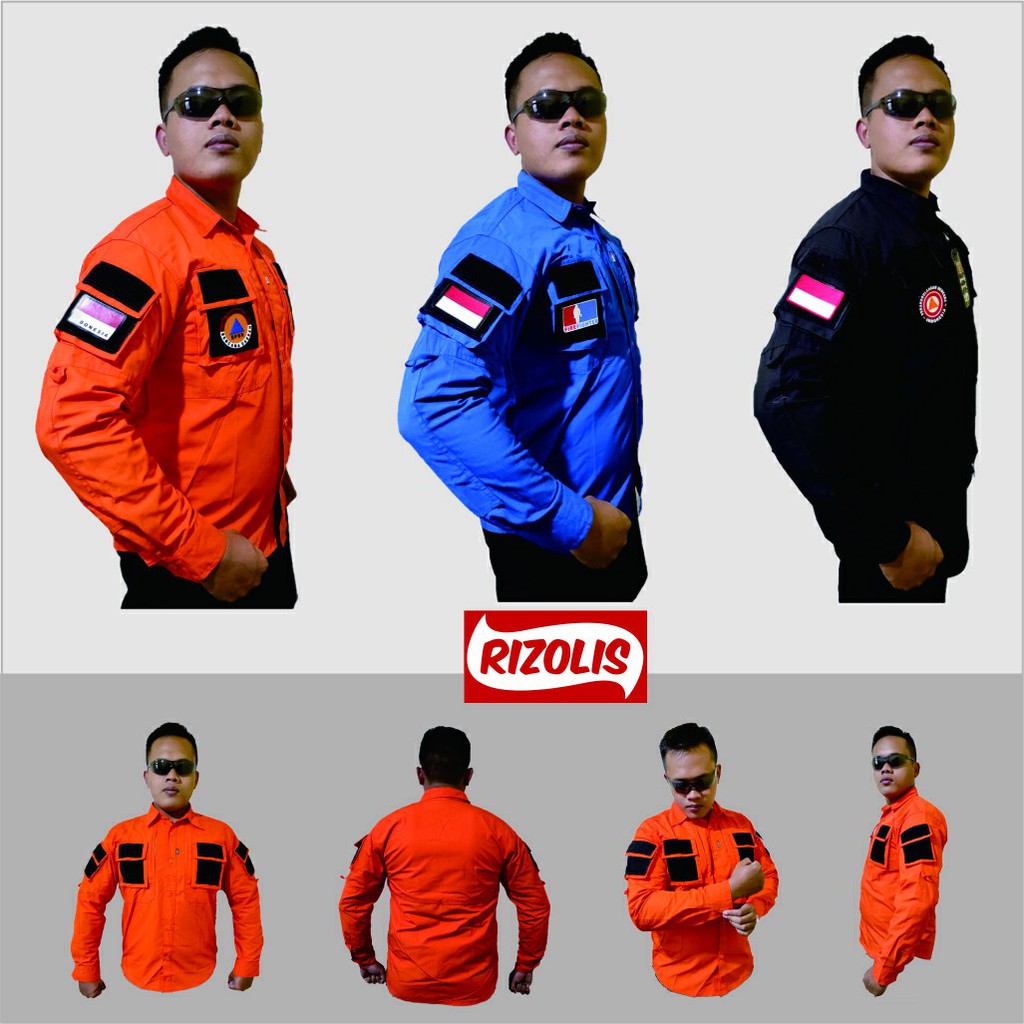 Kemeja Tactical Panjang | Baju Kemeja Taktikal Lapangan | Outdoor Gunung 511 (Gratis Emblem / Topi)