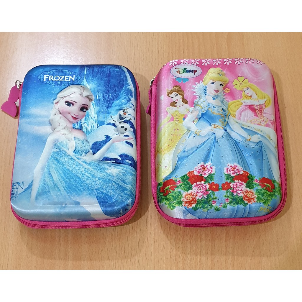 Kotak Pensil Hardcase Hardtop Motif Gambar 3D Anak Cewek High Quality