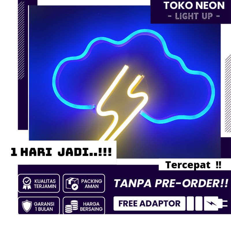 NEON FLEX / NEON SIGN PETIR ICON