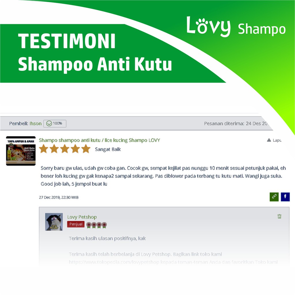 Shampo Kucing Anti Kutu Sampo Kucing Shampoo Kucing Shampo Kutu Kucing LOVY Antikutu 250 ml