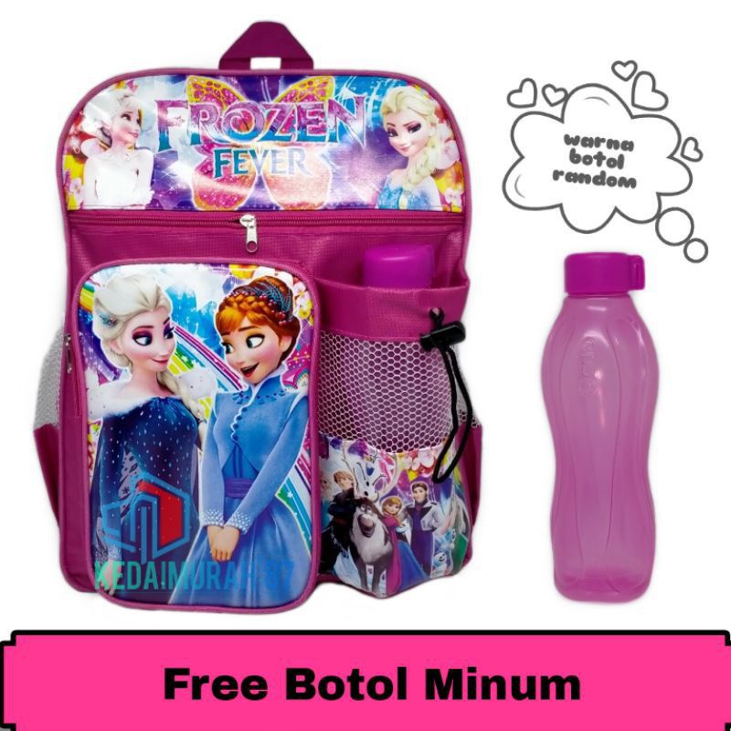 Tas ransel anak sekolah untuk Perempuan free botol minum Karakter  Lol