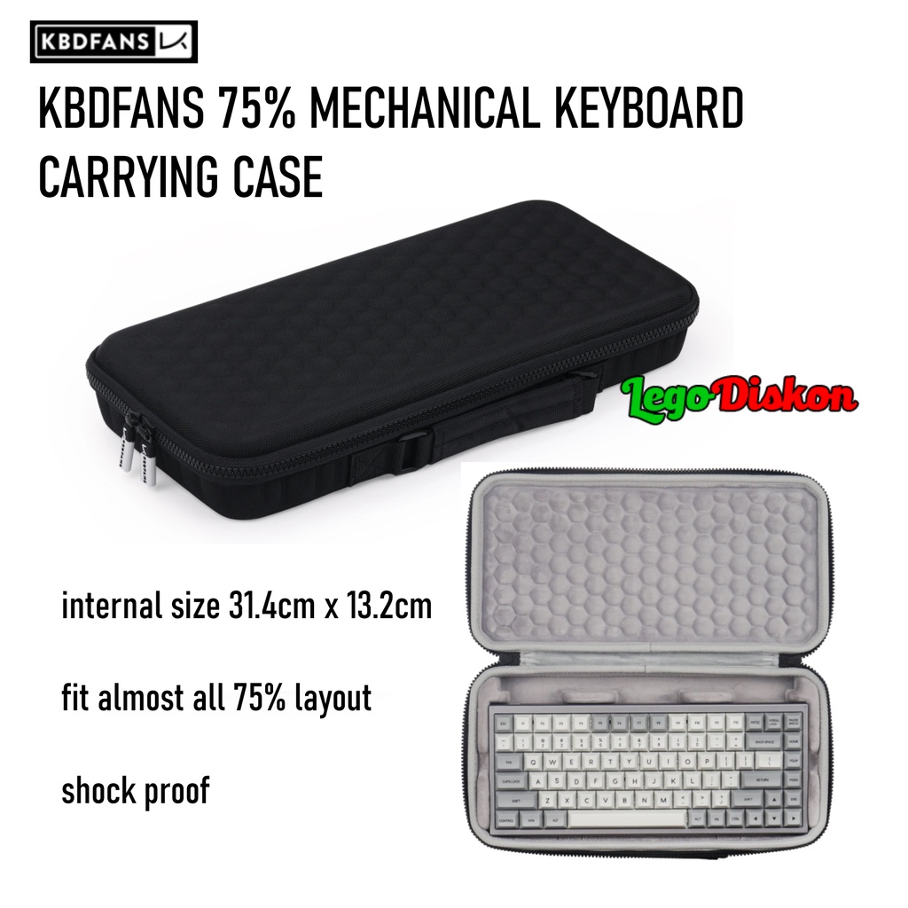 KBDFANS 75% MECHANICAL KEYBOARD CARRYING CASE - TAS KEYBOARD EVA