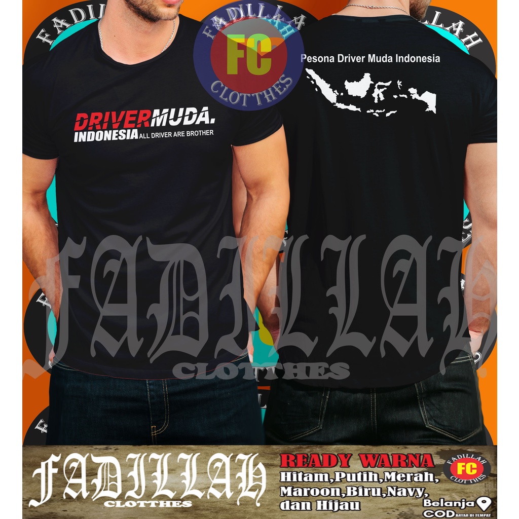 Kaos Baju Driver Muda Indonesia Pesona Driver Muda Baju Otomotif