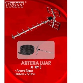 Antena TV digital luar + kabel TRM Antena tv outdoor