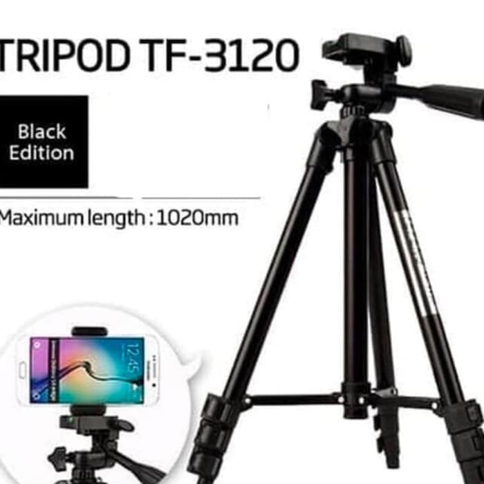 TF-3120 Tripod/106cm Tripod dan U Holder Carry Bag Kamera DSLR Free Holder U untuk Hp