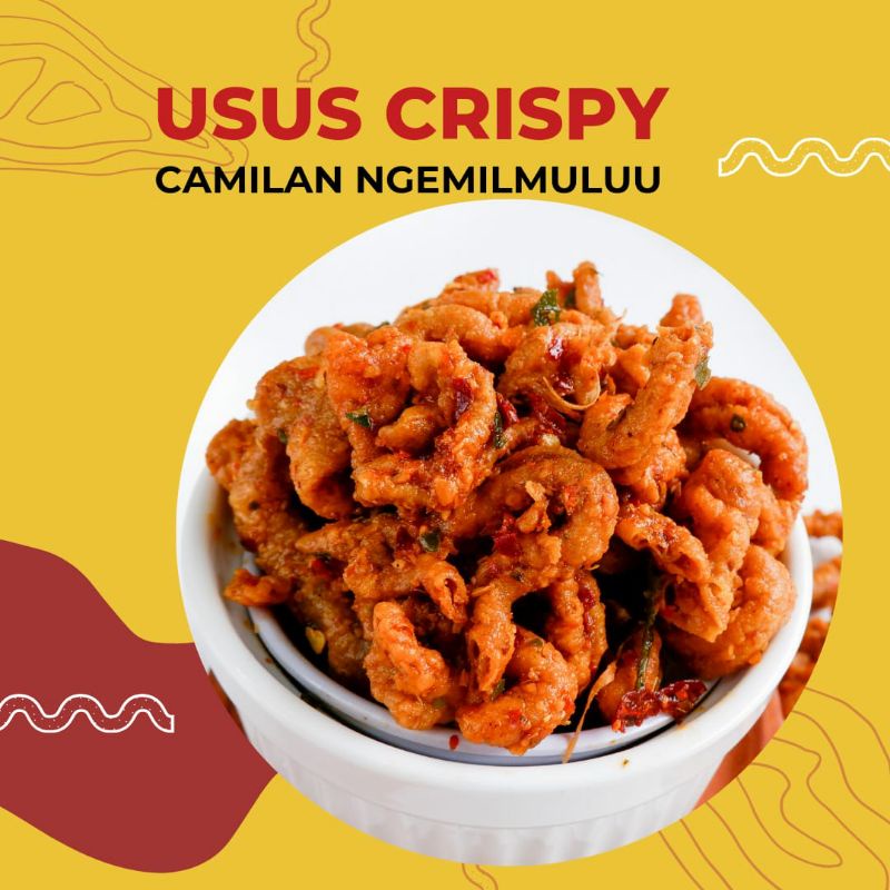 

usus crispy rasa pedas dan original 100gr