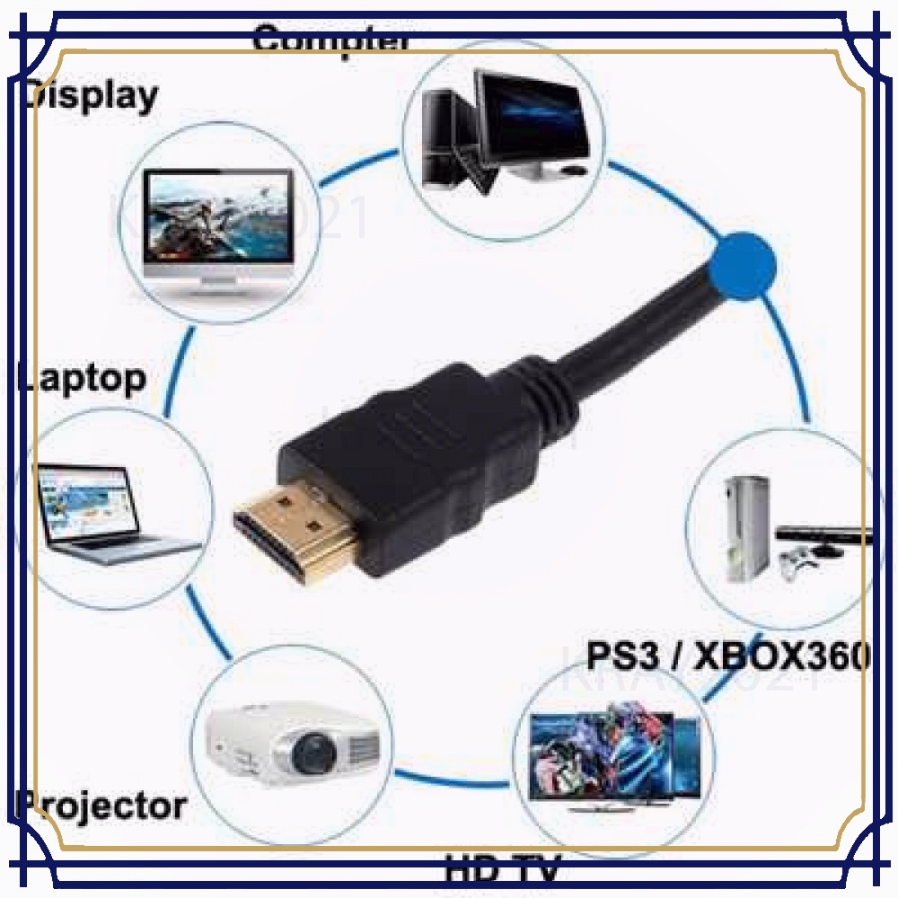 High Speed HDMI to HDMI Cable OD7.3mm Gold Plated 4K 2M - HD101