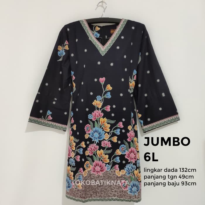 dress batik wanita terusan batik wanita JUMBO BIG SIZE