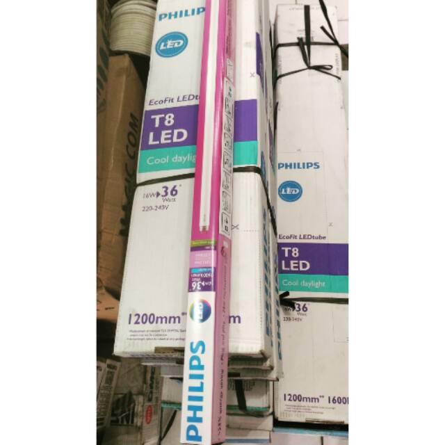 PHILIPS TL T8 LED ECOFIT 16 Watt Putih 6500K 1200mm