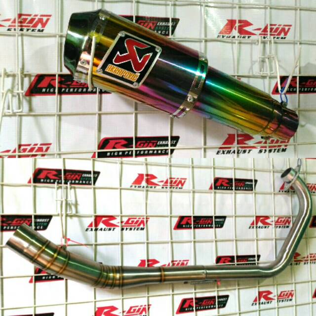 Knalpot Racing Akrapovic Gp M1 Lorenzo Pelangi New Vixion R NVA NVL R15 New VVA V1 V2 V3 Las Cacing