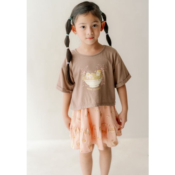 BOHOPANNA - EMILY TOP DAN EMILY SKIRT INDOMIE - ROK ANAK - ATASAN ANAK - BAJU ANAK - KAOS ANAK - CROP ANAK