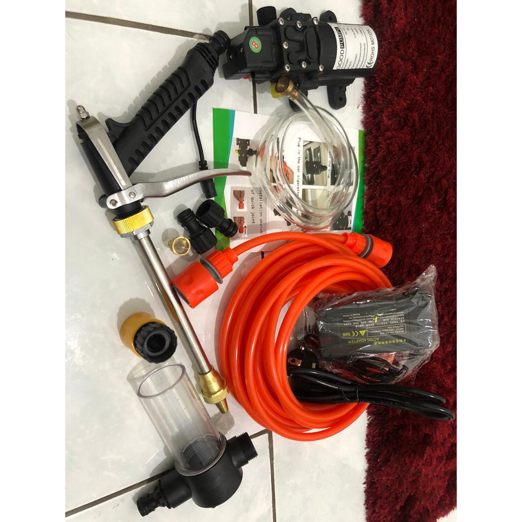 PAKET SET Lengkap Mesin Cuci AC Motor Mobil Steam Power
