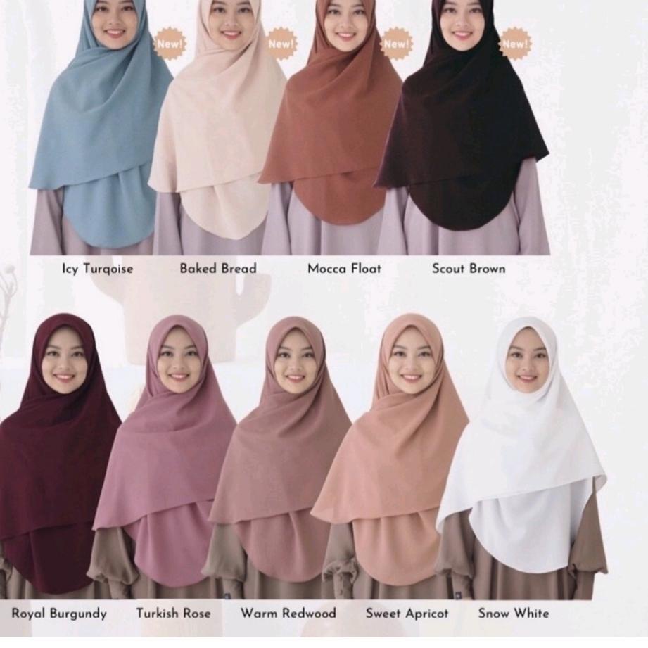 Keluaran Terbaru.. Khimar Oval | Segiempat Oval | Khimar Malaysia | Khimar Curve | Hijab Oval Malays