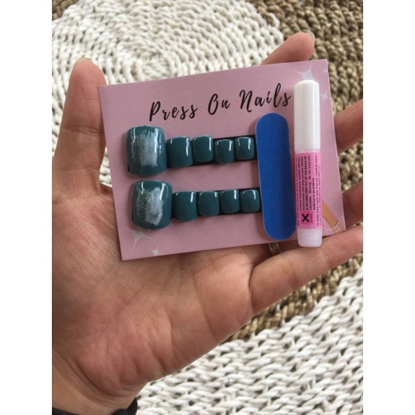 fake nails kaki / kuku palsu untuk kaki