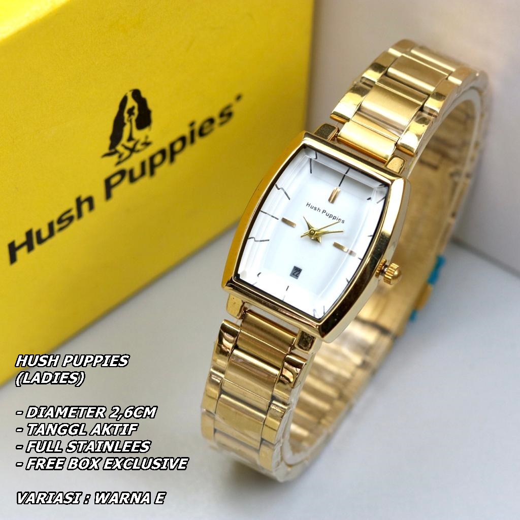 JAM TANGAN WANITA HUSH PUPPIES RANTAI BODY OVAL TANGGAL AKTIF