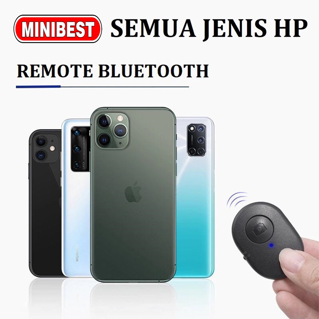 REMOTE BLUETOOTH REMOTE SHUTTER KAMERA / REMOTE SELFIE / REMOTE FOTO HP REMOT