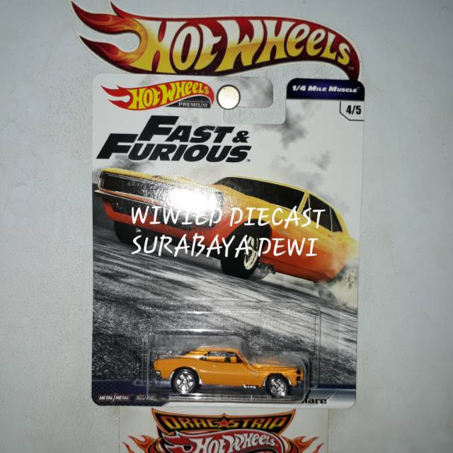 Hot Wheels 67 Camaro Fast Furious FF Ban Karet Open Hood
