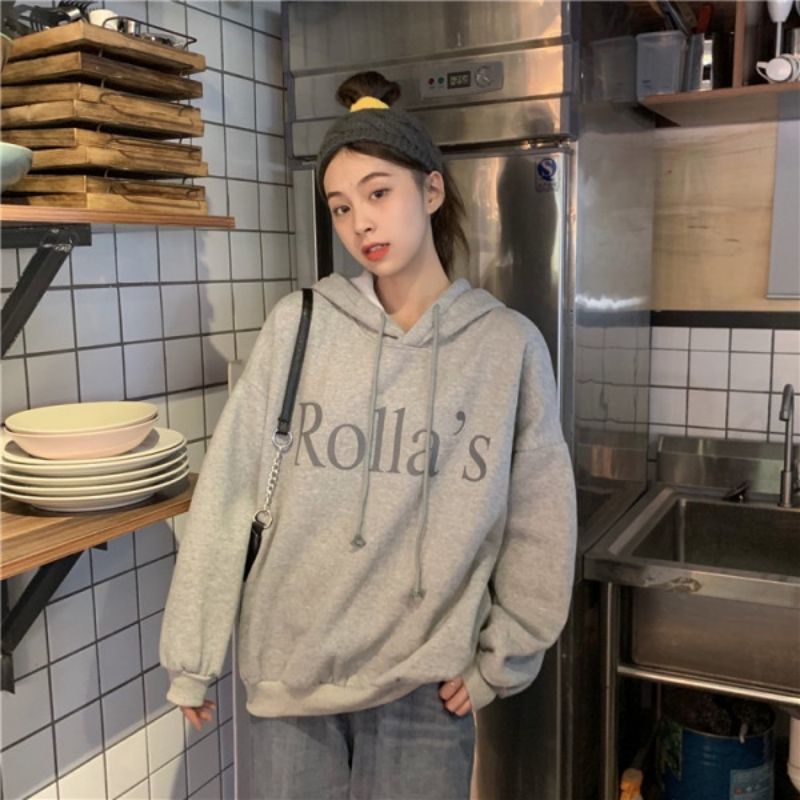 Hoodie Jumper ROLLA'S Korean BIGSIZE Oversize ( S M L XL 2XL 3XL 4XL 5XL 6XL) Streetwear Harajuku Loose Long Sleeve Unisex