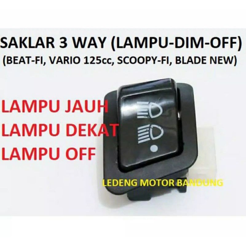 Saklar 3in 1 vario, Beat Scoopy,saklar on of lampu utama - MF Variasi Motor