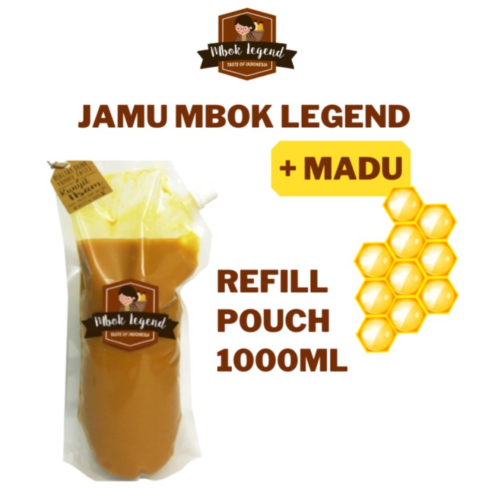 

Jamu Mbok Legend + MADU Refill Pouch 1000 ml - KA Sirih - BARU