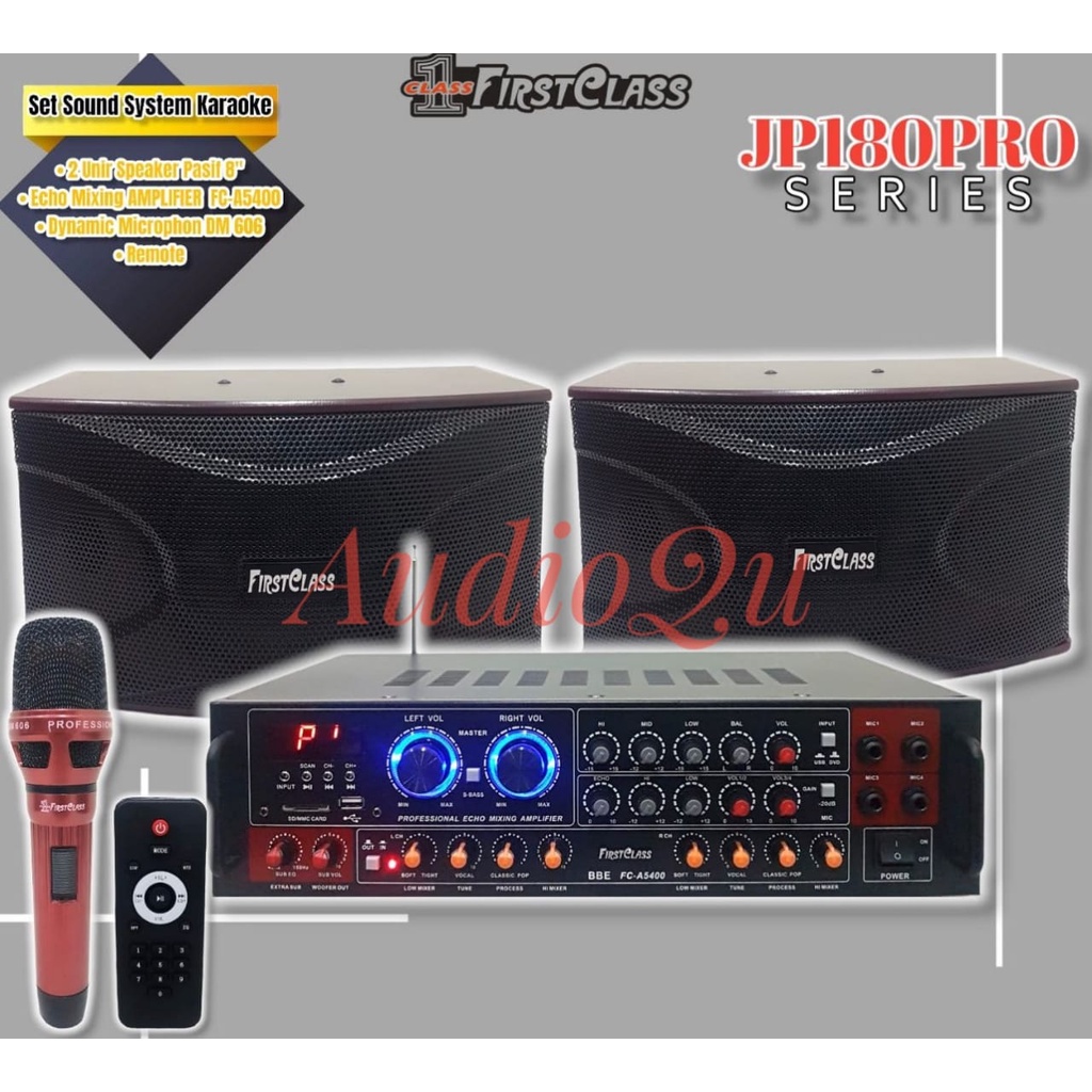 PAKET KARAOKE FIRSTCLASS JP 180 PRO / JP180PRO FIRST CLASS JP 180 PRO