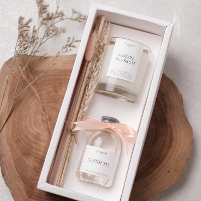 Reed Diffuser Premium 50ml & Scented Candle by Euscentia.Living