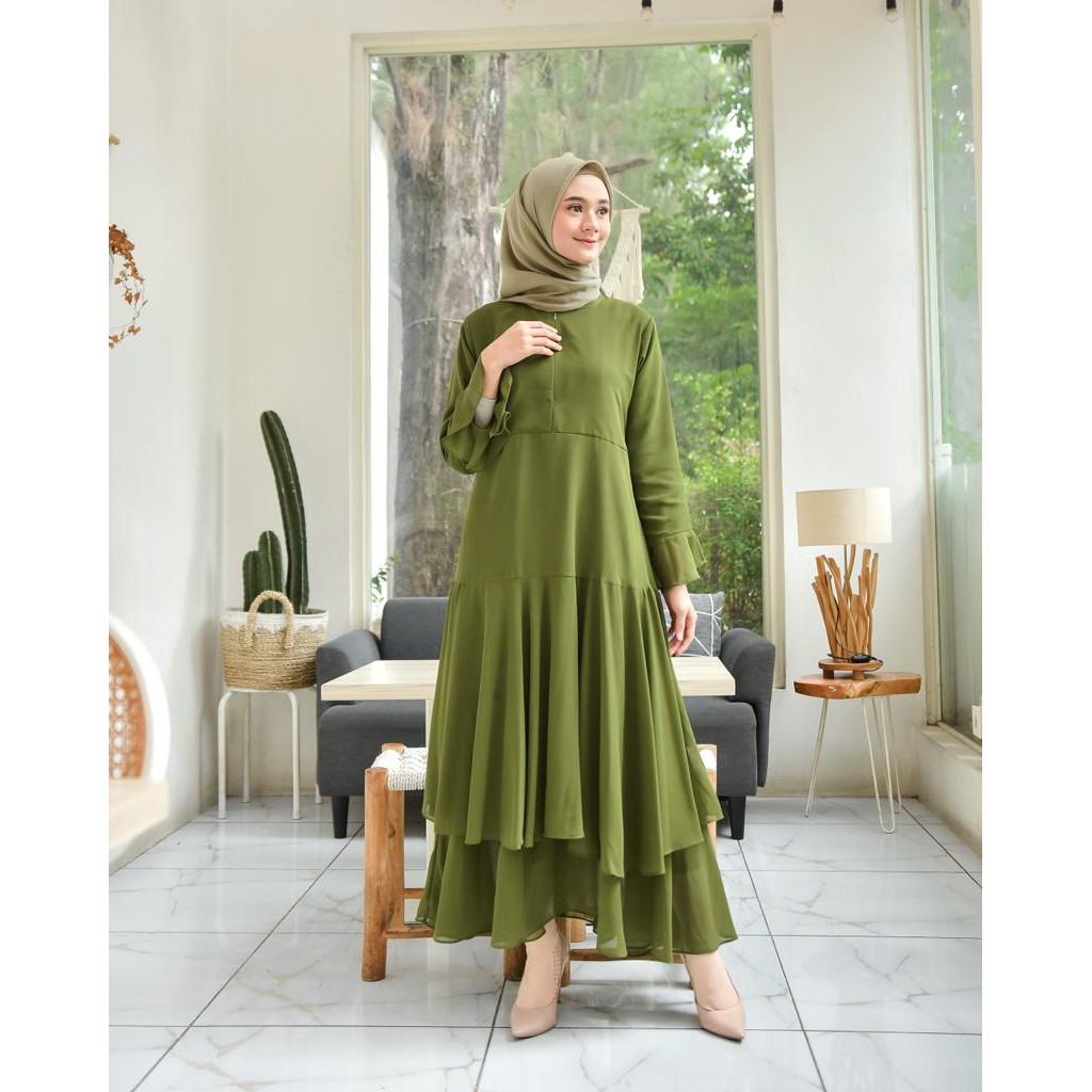 (Bisa COD) Koleksi Pusat Bandung Grosir Misya Be Dress Gamis TERMURAH