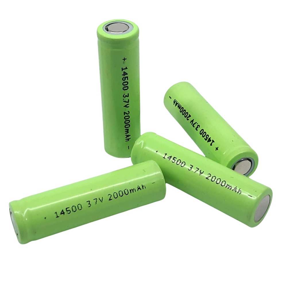 Baterai 14500 Li-ION 3.7V - 2000mAh Paket 4 Buah