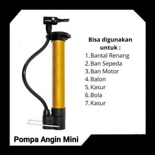 POMPA ANGIN PORTABLE KECIL UNTUK SEPEDA,MOTOR