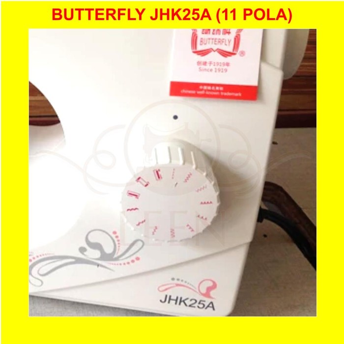 Mesin Jahit Portable BUTTERFLY JHK 25A 11 Pola ORI JHK25A LEEN