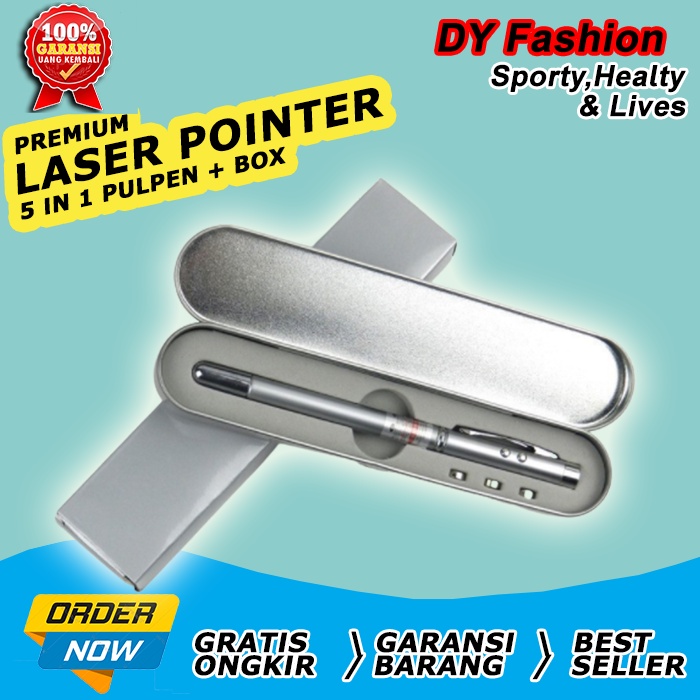 

Pulpen Premium 5in1 SP279 Laser pointer presentasi kantor pen pena senter laser jarak jauh keren