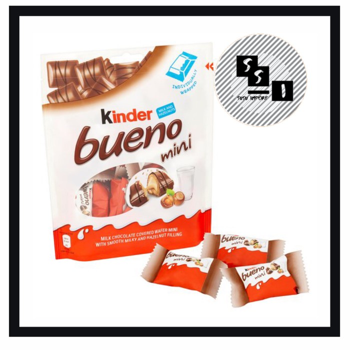 Kinder Bueno Mini/ snack coklat/ coklat hazelnut 108g