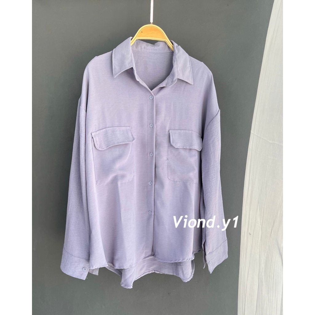 Kemeja Wanita Airflow / Atasan Cewek Korea / Kemeja Allsize fit to xl