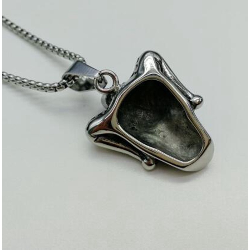 Vintage Fashion Punk Joker Skull Pendant Necklace Men Hip Hop Clown Skull Charm Necklace Jewelry