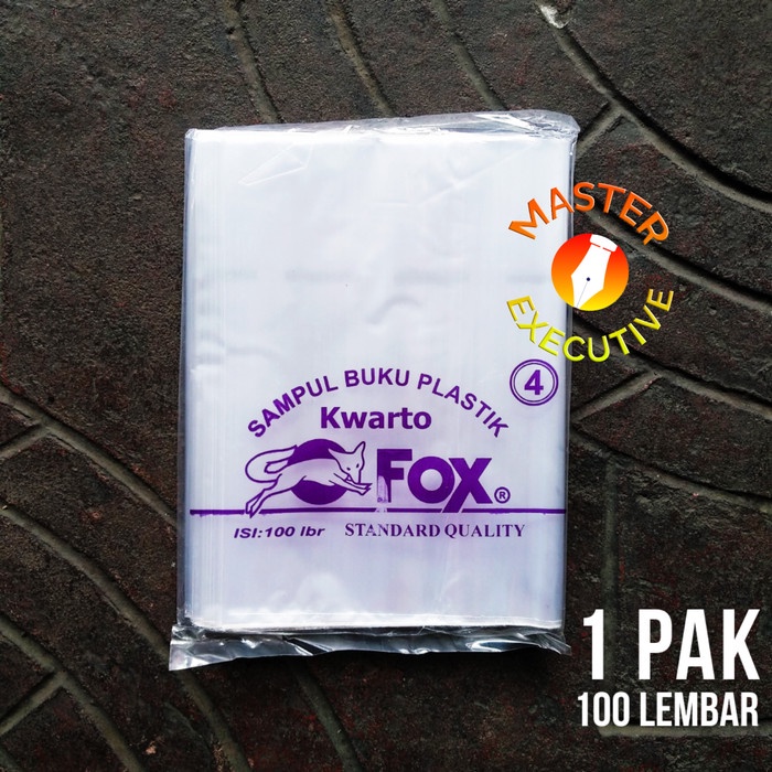 

Terlaris [Pak] Fox Sampul Buku Tulis Plastik Kwarto no. 4 - untuk Sidu 38 58