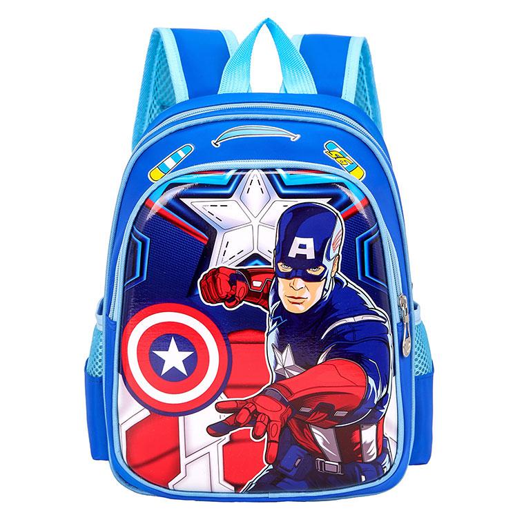 Tas Ransel anak Sekolah TK / SD karakter Captain America free botol // Tas ransel Captain America