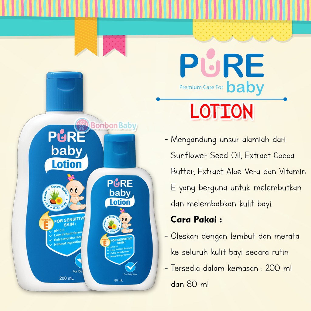pure baby lotion