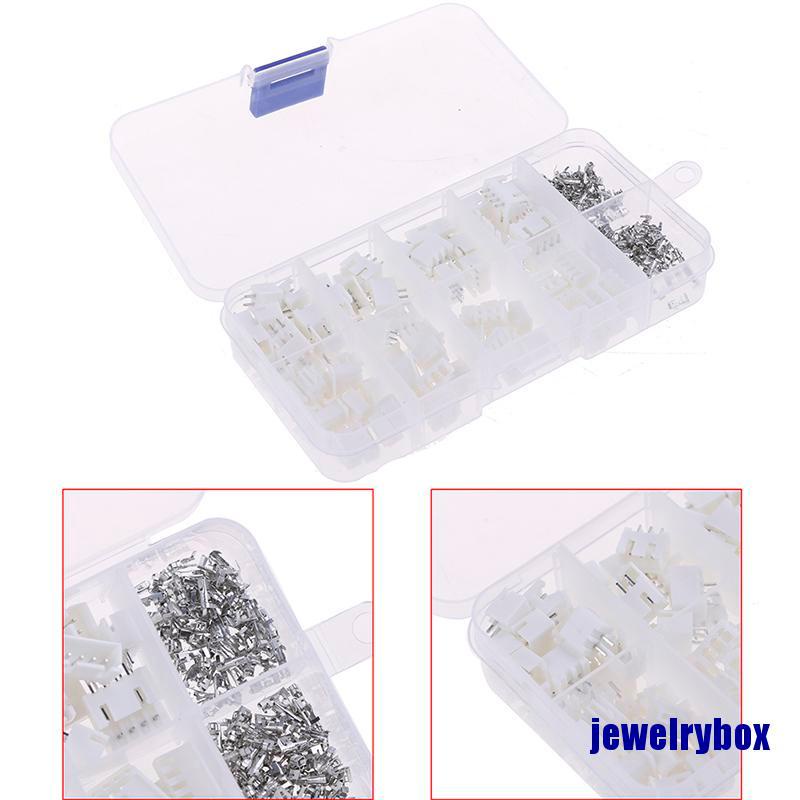 250pcs Xh2.54 2p 3p 4p Pin 2.54mm Terminal Pitch Kit