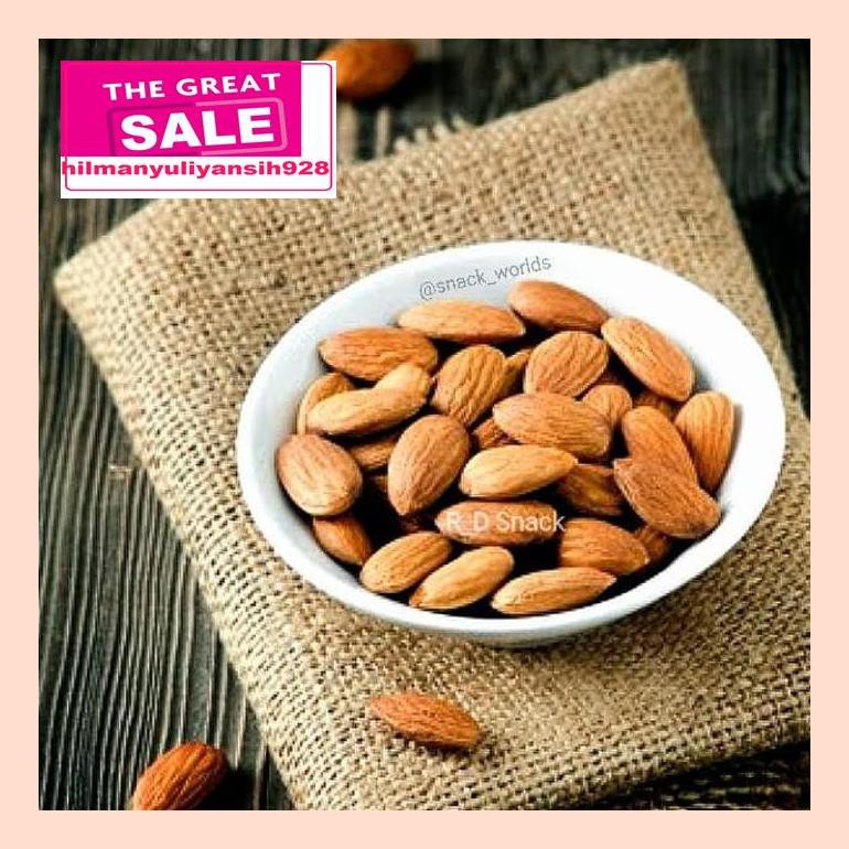 

S50Mra Almond Kupas Original 250Gram ( Kacang Almond Panggang ) 1/4 Kg - Original Tawar Ret05Vh