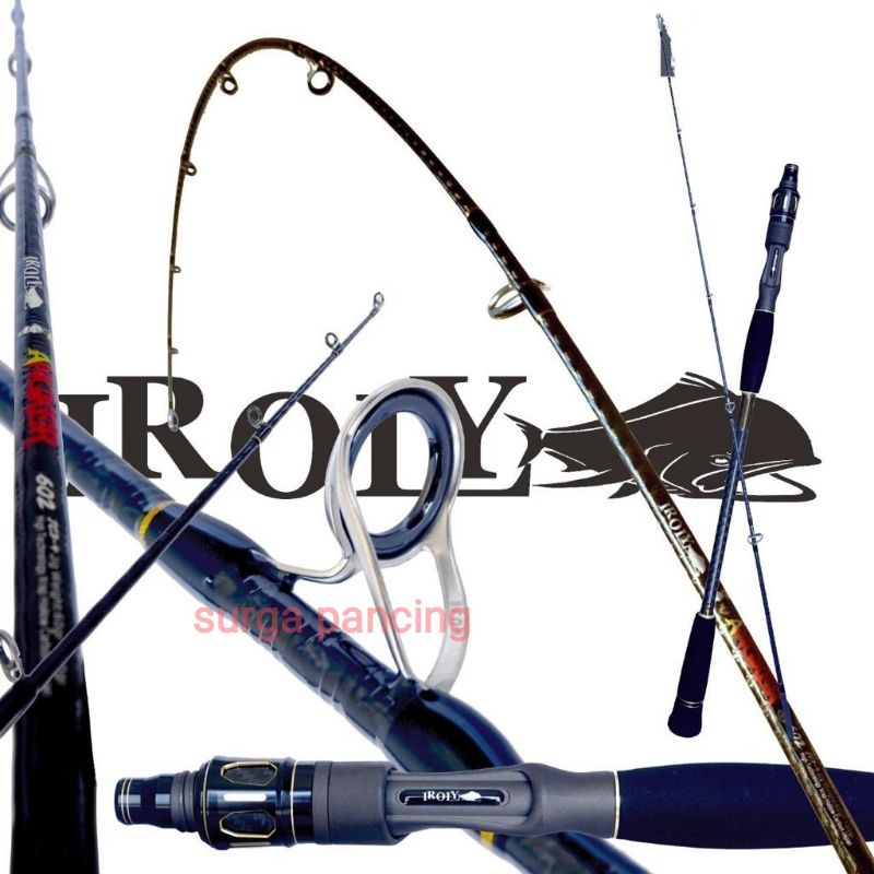 Joran Iroly Angker H Xpop Pe 3-4 rod jigging, Fuji Alconite, carbon wrap