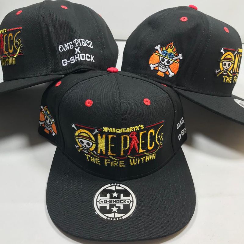 Topi Snapback One Piece x Gshock Collabs Series Premium Quality